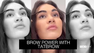 Serious Brow Power with Tatbrow 💪 #shorts