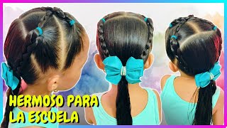 😍 HERMOSO PEINADO PARA LA ESCUELA | Fácil, Rápido y Bonito