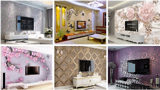 Living Room 3D & 4D Wallpaper Designs 2024 |Modern Wallpaper Ideas For Hall & Bedroom #home #3d #4d