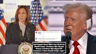 Kamala Harris ACCUSES Trump as a Predator & Fraudster Who £xpIoits Women