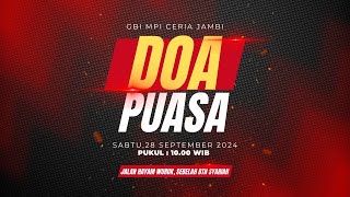 DOA PUASA - 28 SEPTEMBER 2024