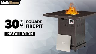 MoNiBloom - Gas Fire Pit - A13-FP-002-25 Series - Assembly/Installation Guide