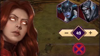 Jean vs Proxima & Corvus stage 49 | brilliant judgement - Marvel Future Fight