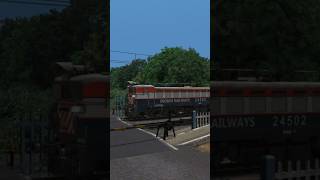 WAG7 Locomotive Railway Fatak Crossing | Train | Train Videos | ​⁠Train Games | Train Simulator