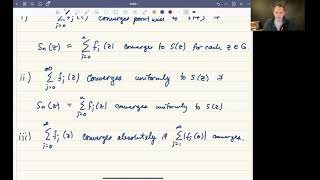 Uniform and Pointwise Convergence of Series