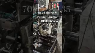 BOX FOLDING AND PASTING MACHINE | CUSTOMIZED PACKAGING BOX #youtubeshorts #custombox #customprinting