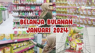 Belanja Bulanan Januari 2024 | Belanja awal tahun sesuai budget dan kebutuhan ✨️