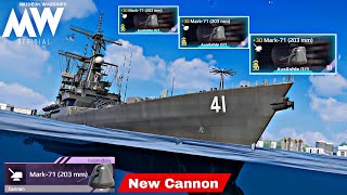 Mark-71 (203mm) New Cannon with USS Arkansan gameplay🔥- Modern Warships