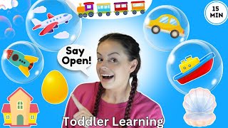 Learn To Talk! Cars For Kids | Vehicle Names & Sounds + Nursery Rhymes! Speech For Toddlers & Babies