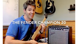 Fender Champion 20 Guitar Amp Review (Unboxing and Settings DEMO)