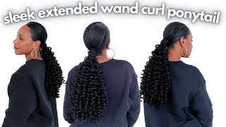 Sleek, Extended Wand Curl Ponytail |ft. Toyotress