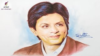 HOW TO DRAW & COLOUR PHOTO OF SHAHRUKH KHAN | HOW TO DRAW COLOUR SAME PHOTO OF SHAHRUKH KHAN