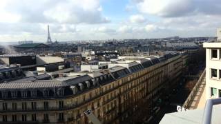 Paris vista do topo das Galerias Lafayette - Rooftops of Paris