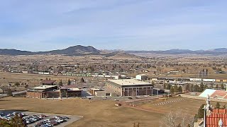 🔴🅻🅸🆅🅴🔴Helena Montana Webcam view from above to the busy railcrossing🚆Railway station/Yard/Train🧭BNSF