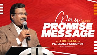 🔴May 2024 | Promise Message by Pr.Israel Ponnappah | Church of Glory