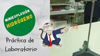 "MINI" 💥Explosión💥 de HIDRÓGENO gas en laboratorio al acercar una llama