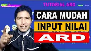 Cara Input Nilai ARD 2019