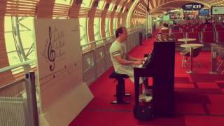 FLY ME TO THE MOON AT PARIS AIRPORT #piano #jazz #jazzpiano #music #pianomusic #sinatra #airport