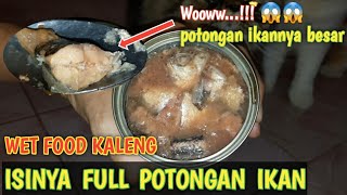 WET FOOD KALENG BERISI POTONGAN IKAN | makanan basah kucing bagus untuk bulu dan kulit