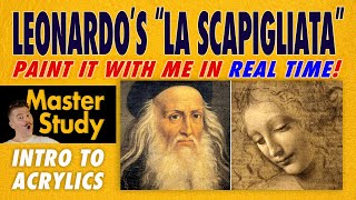 Paint Leonardo da Vinci's "La Scapigliata" (c. 1506)! – Master Study – Easy Intro to Acrylic Class