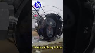 CIXIFM new transparent oval gear flow meter real-time monitoring of lubricating oil grease flow 0.5