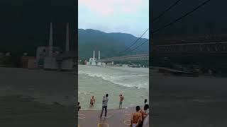 Rishikesh Ghat 2022 #Ram jhula #Heavy water flow | Kawad yatra 2022 | Freak Rider Kapil