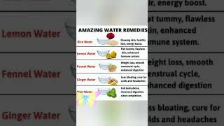 Amazing water remedies #shorts