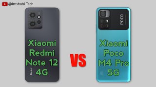 Xiaomi Redmi Note 12 4G vs Xiaomi Poco M4 Pro 5G - Full Comparison