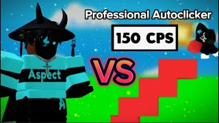 PROFESSIONAL AUTOCLICKER VS ME IN ROBLOX BEDWARS!!!