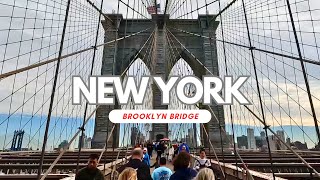 Brooklyn Bridge New York City 4K Walking Tour in Fall 2023