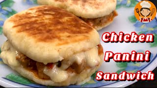 Chicken Panini Sandwich Recipe | Homemade Panini Bread | Chicken Cheese Panini Sandwich Recipe