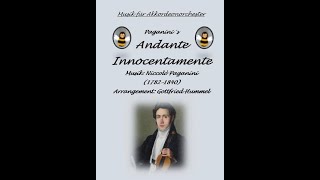 Paganini´s Andante innocentamente  Musik: Paganini Arr: Gottfried Hummel