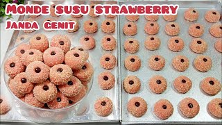 KUE KERING LEBARAN 2024  MONDE SUSU SUSU STRAWBERRY rasa enak bikin mudah