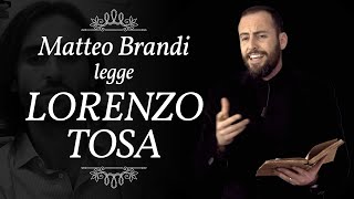 MATTEO BRANDI LEGGE LORENZO TOSA - I grandi pensatori del XXI secolo italiano