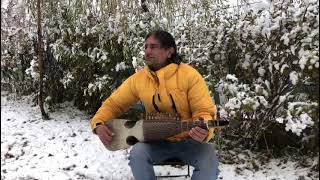 Playing Rubab in minus degree|Snow falling in Gulmit #hunza