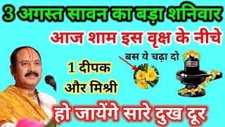 3 अगस्त सावन 🌿मास शनिवार आज शाम करे ये  उपाय और हो जाए मालामाल 💰|| #sawan #pradeepmishra