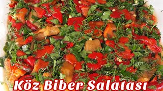 ✔Köz Biber Salatası/Mezesi Nasıl Yapılır