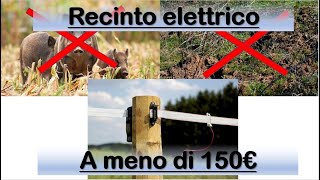 Animali selvatici nel giardino? Recinzione elettrica fai da te a 150€!