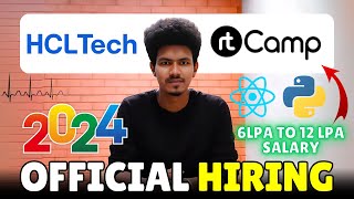 rtcamp | HCLTech off campus drive 2024 | IT Jobs for freshers 2024 | Sharmilan Vipokan