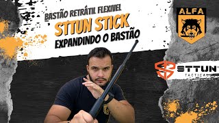 Bastão Retrátil Flexível Sttun Stick -  Expandindo Enquanto Golpeia o agressor