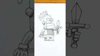 Drawing knight sir Bill with B #drawing #art