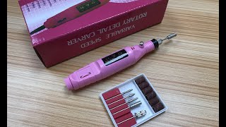 How to Use Acrylic Nail Drill Bits and how to change the nail drill bits