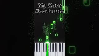 My Hero Academia - You Say Run - Easy Piano Tutorial #easy #piano #tuto