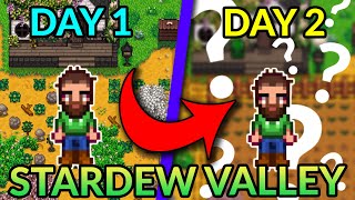 I Played 100 Days (-99) of Stardew Valley | The ULTIMATE Day 1 Guide!