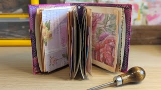 Mini Junk Journal Tutorial (Part 2) ~ Signatures & Binding ~ Using Packaging To Make Junk Journals