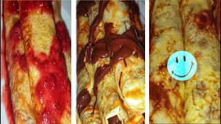 как приготовить блины с шоколадным сыром и клубникой