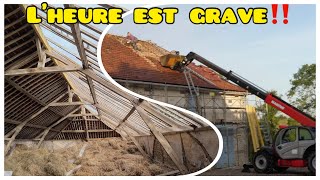 Renovation de la Grange! C'était sur le point de s’effondrer!😱