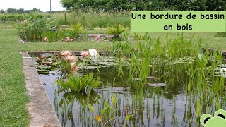 L'aménagement d'une bordure de bassin en bois