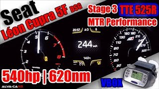 540HP Seat Leon Cupra 5F Stage 3 MTR Performance TTE525R 100-200km/h Acceleration VBOX!