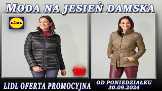 LIDL Nowa Oferta Promocyjna Od 30.09.2024 Jesienna Moda Damska